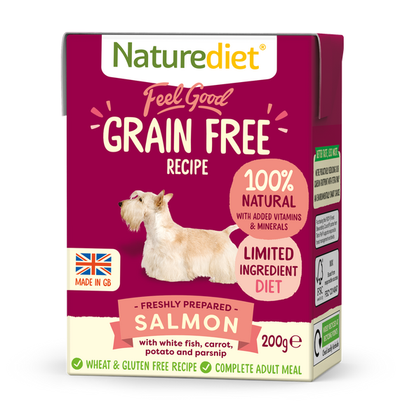 [Buy3free1] Naturediet Feel Good Grain Free Wet Food for Dogs (Salmon) 2 sizes
