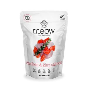 NZ Natural MEOW Freeze Dried Raw Food for Cats (Chicken & King Salmon) 2 sizes