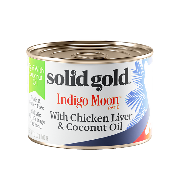[SG-00049] Solid Gold Indigo Moon with Chicken Liver & Coconut Oil (6oz)