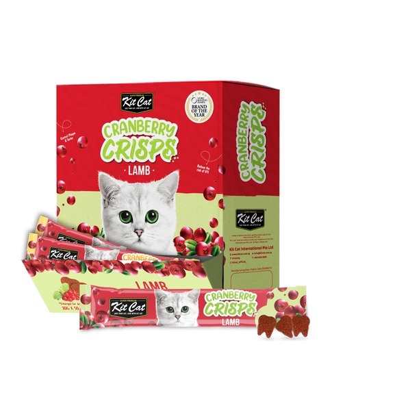 Kit Cat Cranberry Crisps Cat Treats - Lamb (20g x 50packs)