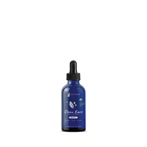 Kin+Kind Organic Clean Ears (Leave-in relief for Dogs) 4 fl.oz