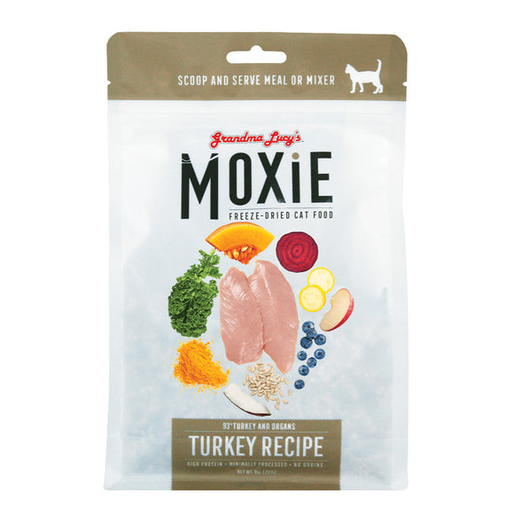 Grandma’s Lucy Moxie Freeze-Dried Turkey Recipes Cat Food (8oz)