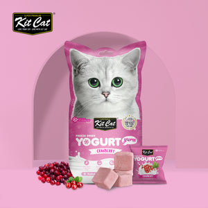 Kit Cat Freeze Dried Yogurt Yums Cat Treat - Cranberry (10pcs)