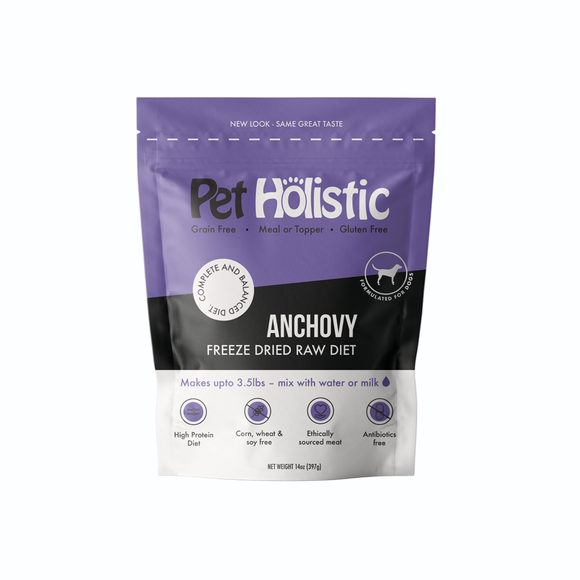 Pet Holistic Freeze Dried Canine Anchovy Meal (14oz)