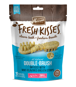 [MR-66041] [30% OFF] Merrick Fresh Kisses infused with Mint-Flavored Breath Strips (Small Dog, 15-25lbs) (9pcs/pkt)