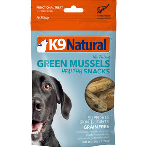 K9 Natural Freeze-Dried Healthy Bites Green Mussels Treats for Dogs (50g)