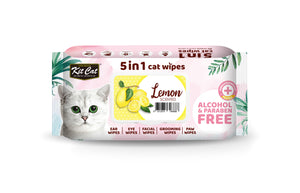 Kit Cat 5-in-1 Lemon Wet Wipes (80pcs/pack)
