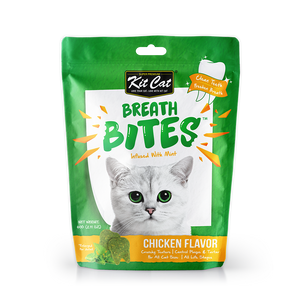 [3 for $8.80] Kit Cat Breath Bites Chicken Treats for Cat (60g)