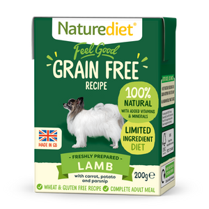 [Buy3free1] Naturediet Feel Good Grain Free Wet Food for Dogs (Lamb) 2 sizes