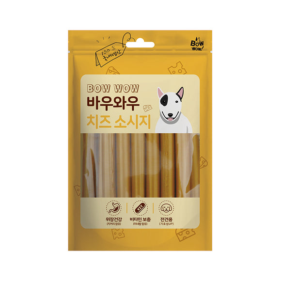 [BW1023] Bow Wow Cheese Sausage Treats for Dogs (14pcs)