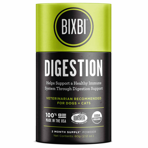 Bixbi Digestion Powdered Mushroom Supplement for Dogs & Cats (60g)