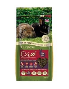 Burgess Excel Nuggets with Cranberry & Ginseng for Mature Rabbits (2kg)