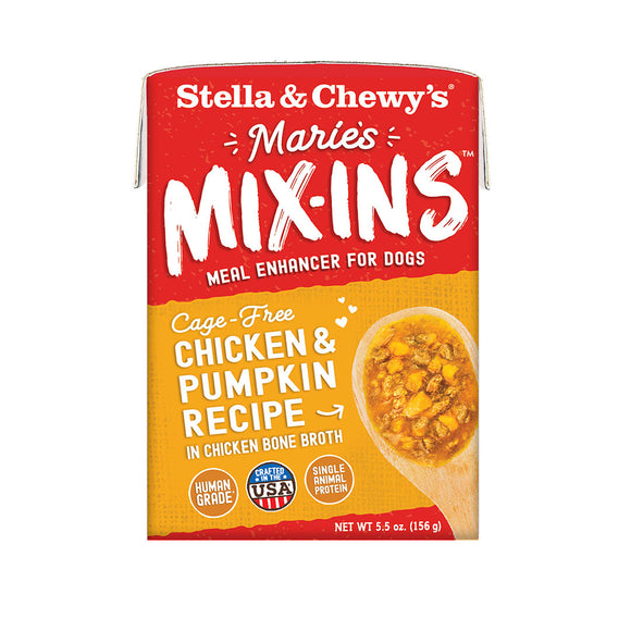 [SC-MMI-CP-5.5] Stella & Chewy’s Marie's Mix-Ins Chicken & Pumpkin Recipe for Dogs (5.5oz)