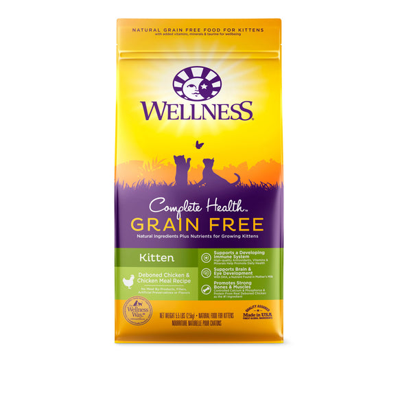 Wellness Complete Health Grain Free Kitten Deboned Chicken & Chicken Meal (5.5lb)