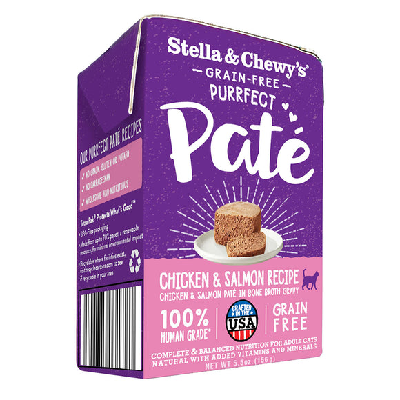 Stella & Chewy’s Purrfect Paté Chicken & Salmon Medley Wet Food for Cats (5.5oz)
