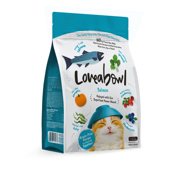 [20% off] Loveabowl Grain Free Salmon Recipes Dry Food for Cats (3 sizes)
