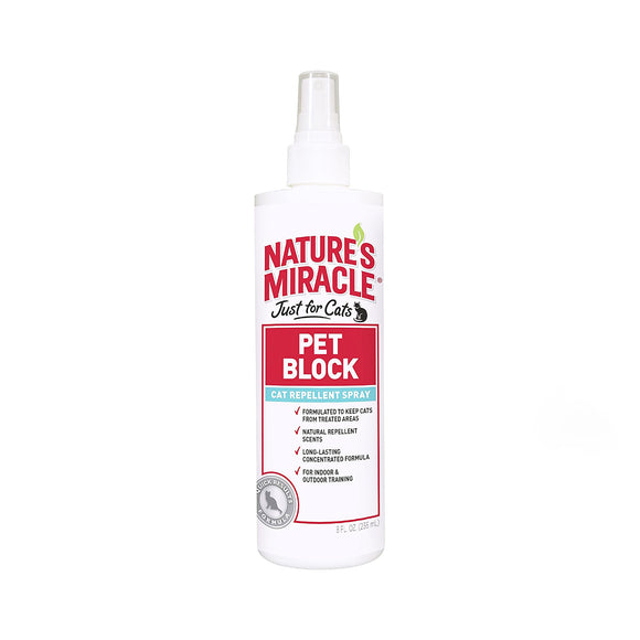 Nature’s Miracle Just for Cats Pet Block Repellent Spray (8oz)
