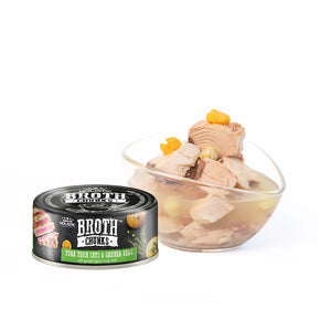 Absolute Holistic Broth Chunks Dogs & Cats Food - 80G (Tuna Thick Cuts & Garden Vegs)