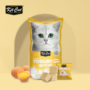 Kit Cat Freeze Dried Yogurt Yums Cat Treat - Egg Yolk (10pcs)