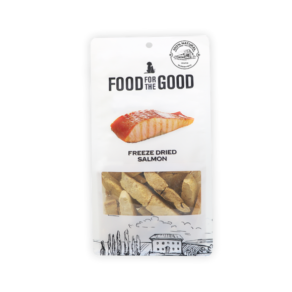 Food for the Good Freeze Dried Salmon Treats for Dogs & Cats (70g)
