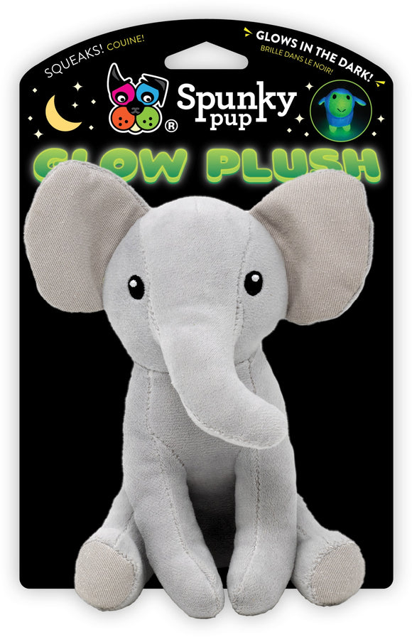 SpunkyPup Glow Plush Elephant (2 sizes)