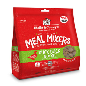 Stella & Chewy’s Duck Duck Goose Meal Mixers for Dogs (18oz)