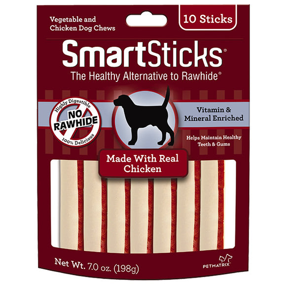 SmartBones Chicken SmartSticks for Dogs (10 sticks)