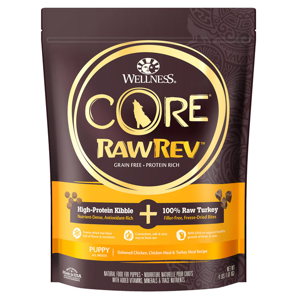 Wellness Core Original Raw Rev Kibble for Puppy (Deboned Chicken & Chicken Meal + Freeze Dried Turkey) 2 sizes