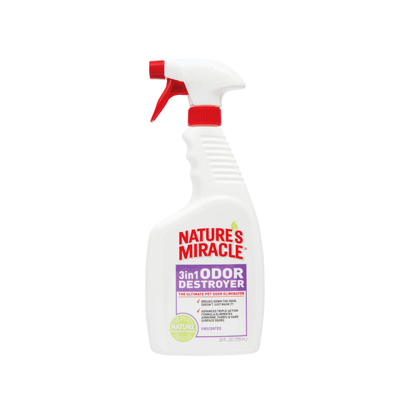 Nature’s Miracle 3in1 Odor Destroyer - Unscented (24oz)