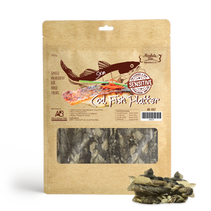 Absolute Bites Air Dried Cod Fish Platter Treats for Dogs (400g)