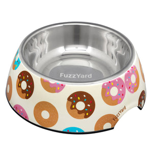 FuzzYard Easy Feeder Bowl (Go Nuts for Donuts) 3 sizes
