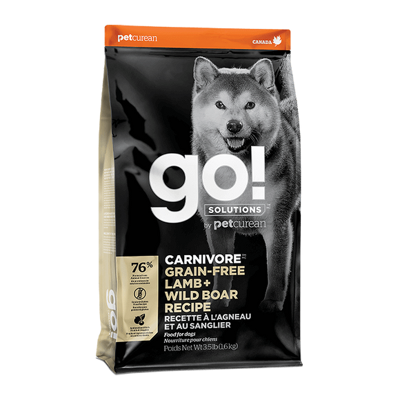Petcurean Go! Dry Food (Lamb + Wild Boar Recipes) for Dogs (2 sizes)