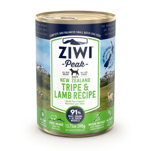 ZIWI® Peak Wet Canned Food Tripe & Lamb Recipe for Dogs (390g)