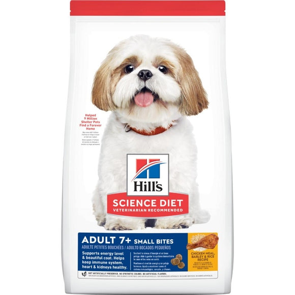 Hill's® Science Diet® Adult 7+ Small Bites Chicken Meal, Barley & Rice Recipe Dry Food for Dogs (2 sizes)