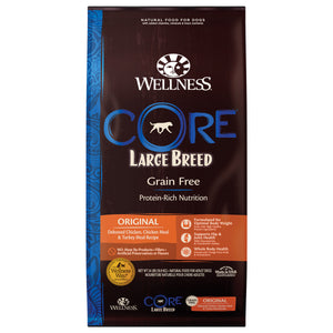 [WN-CoreLB24] Wellness Core Grain Free Large Breed (Original) (Deboned Chicken, Chicken Meal & Turkey Meal) Dry Food for Dogs (24lb)