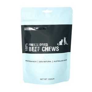 Freeze Dry Australia Beef Chews Treats for Dogs & Cats (150g)
