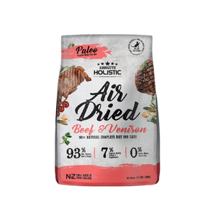 Absolute Holistic Air Dried Dry Food (Beef & Venison) for Cats (500g)