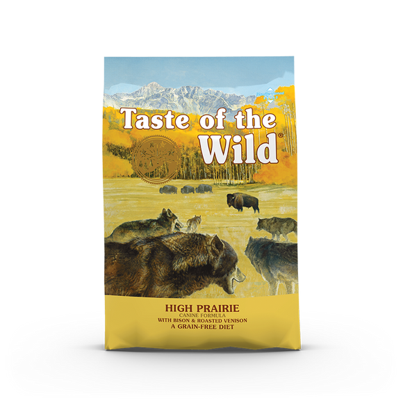 Taste of the Wild High Prairie Canine Recipe with Roasted Bison & Roasted Venison Dry Food for Dogs (3 sizes)