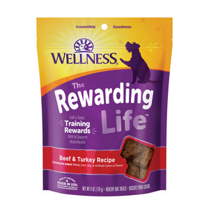 [WN-WBTBeeTurk] Wellness The Rewarding Life Treats for Dogs (Beef & Turkey) 6oz