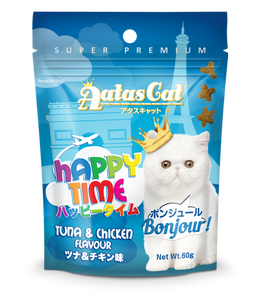 [Bundle of 3] Aatas Cat Happy Time Bonjour - Tuna & Chicken Flavour (60g)