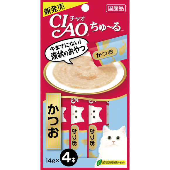 [CIS072] CIAO Chu Ru Tuna (Katsuo) for Cats (14gx4)