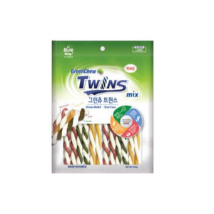 [BW2044] Bow Wow Green Chew Twins Dental Chew for Dogs (L) 250g