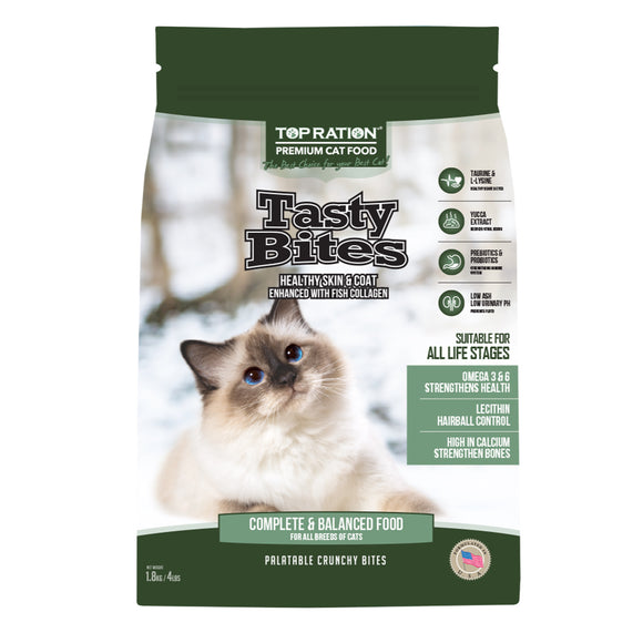 Top Ration Tasty Bites Complete Food for Cats (All Life Stages) 3 sizes
