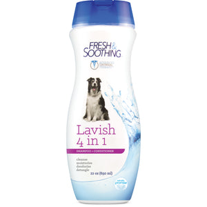Naturel Promise Fresh & Soothing Lavish 4 in 1 Shampoo + Conditioner For Dogs (22 fl.oz)