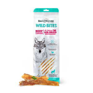 Back2Nature All Natural Air-Dried Wild Bites Treats for Dog (Beef Tendon)