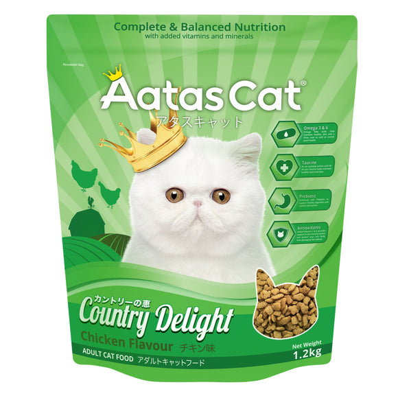 Aatas Cat Country Delight - Chicken Dry Food for Cats (2 sizes)