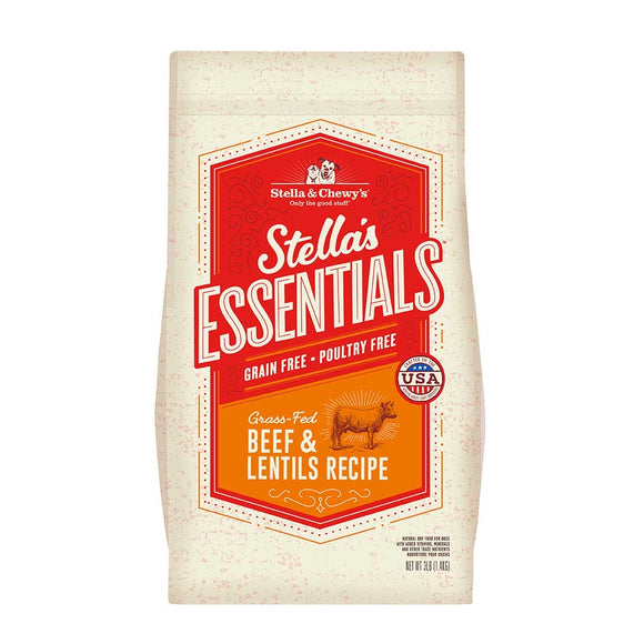 Stella & Chewy’s Stella’s Essential Grain-Free Grass-Fed Beef & Lentils Recipe (2 sizes)