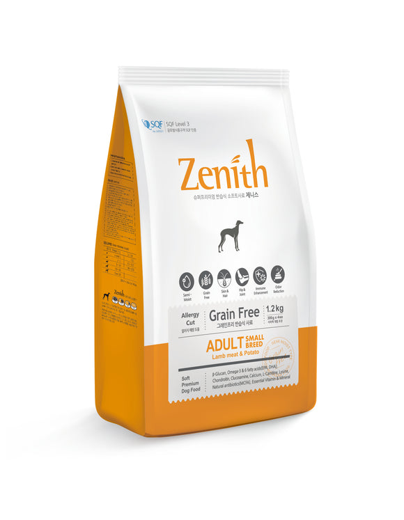 Bow Wow Zenith Adult Small Breed (Lamb Meat & Potato) Grain Free Dry Food for Dogs (2 sizes)
