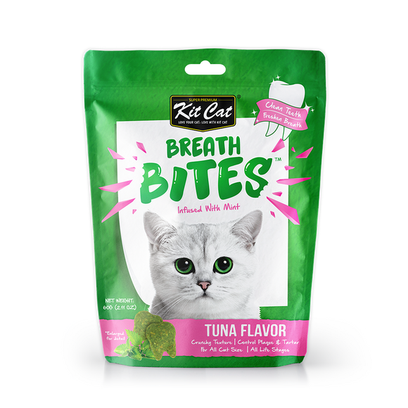[3 for $8.80] Kit Cat Breath Bites Tuna Treats for Cat (60g)