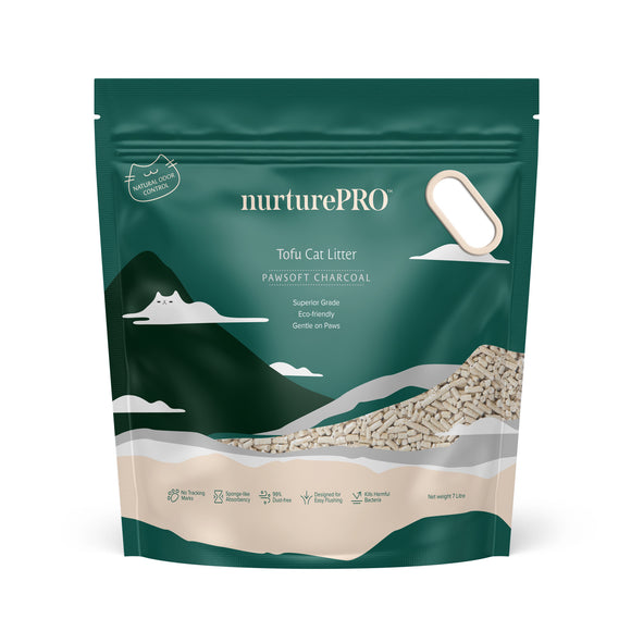 NurturePro Charcoal Tofu Cat Litter (7L/pack)